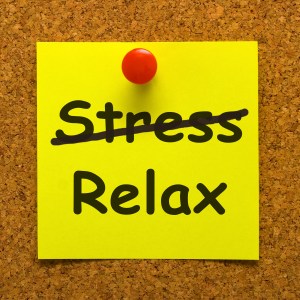 Relax Note Showing Less Stress And Tense